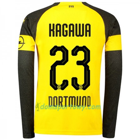 Koszulka Borussia Dortmund Kagawa 23 Domowe Koszulki Piłkarskie 2018-2019 Długi Rękaw